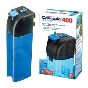 Penn-Plax Cascade 400 110 GPH Submersible Aquarium Filter for Fish Tanks 20 gal.